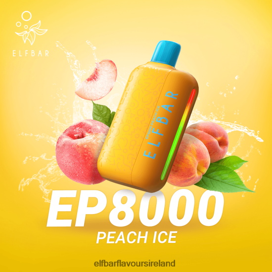 ELFBAR Af5000 Ireland - ELFBAR Disposable Vape New EP8000 Puffs 8X24RJ371 Peach Ice